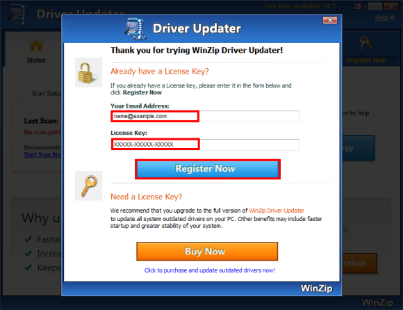 Free Winzip Driver Updater + Serial Key